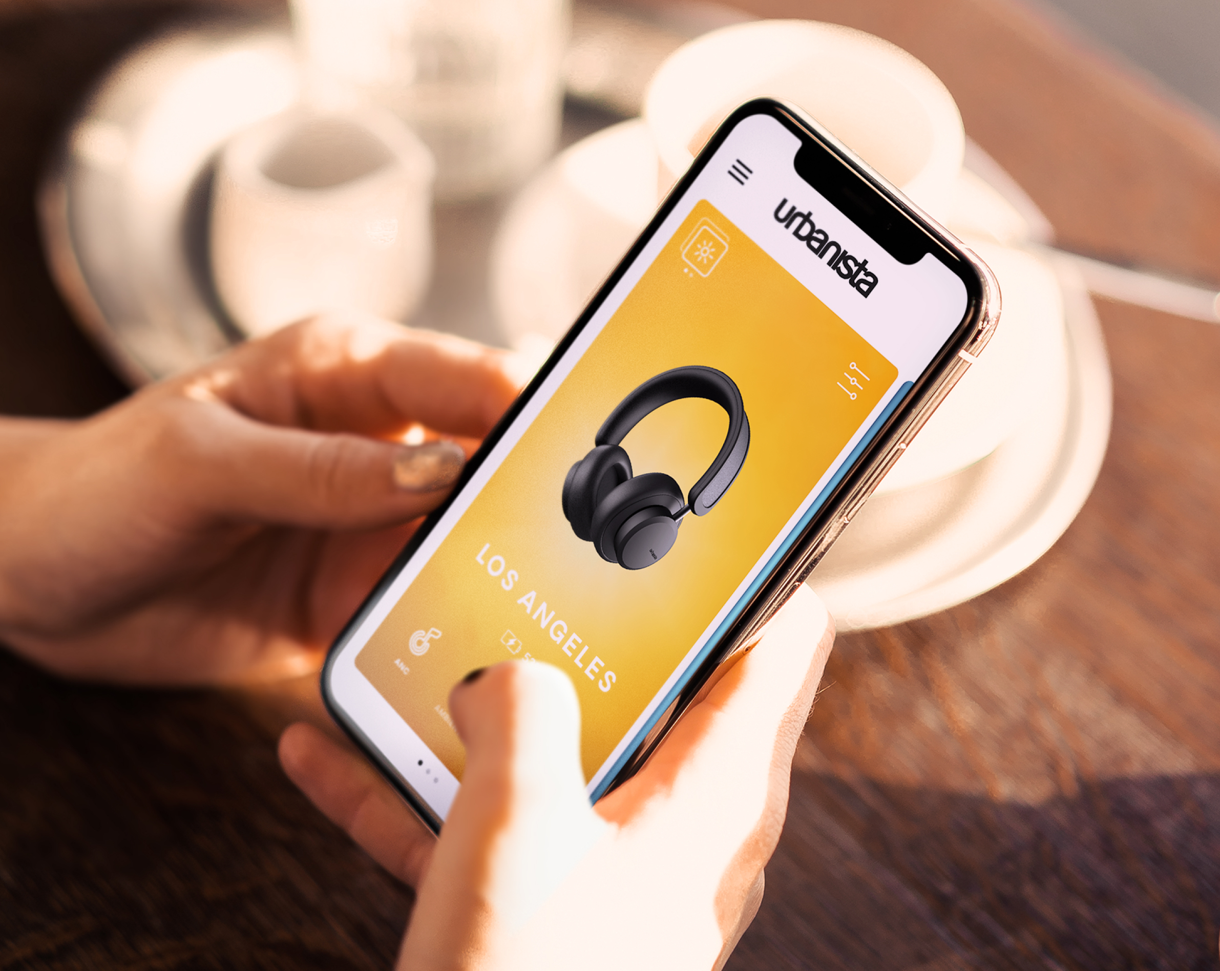 Styr dina hörlurar enkelt från appen